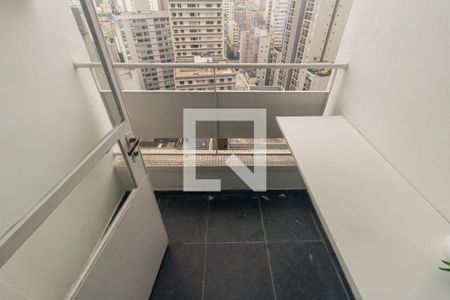 Varanda do Studio de kitnet/studio para alugar com 1 quarto, 43m² em Campos Elíseos, São Paulo