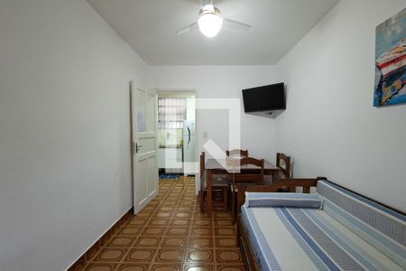 Sala de apartamento para alugar com 1 quarto, 40m² em Canto do Forte, Praia Grande