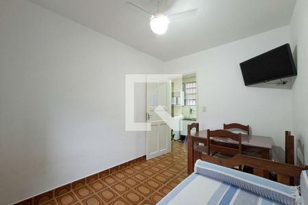 Sala de apartamento para alugar com 1 quarto, 40m² em Canto do Forte, Praia Grande