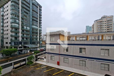Vista da sala de apartamento para alugar com 1 quarto, 40m² em Canto do Forte, Praia Grande