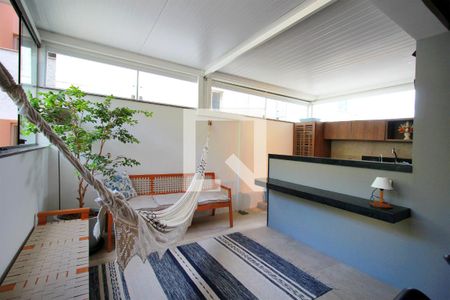 Varanda coberta de apartamento à venda com 3 quartos, 97m² em Buritis, Belo Horizonte