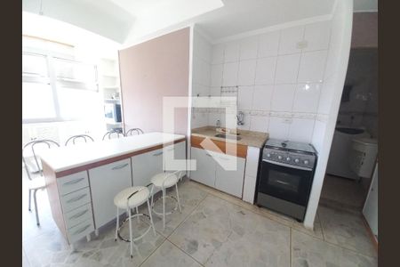 Sala/Cozinha de apartamento para alugar com 1 quarto, 45m² em Itararé, São Vicente