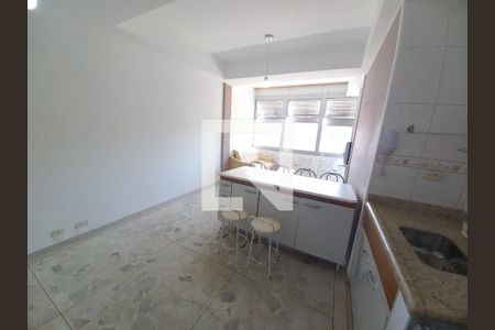 Sala/Cozinha de apartamento para alugar com 1 quarto, 45m² em Itararé, São Vicente
