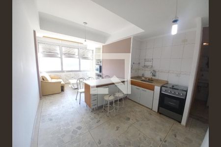 Sala/Cozinha de apartamento para alugar com 1 quarto, 45m² em Itararé, São Vicente