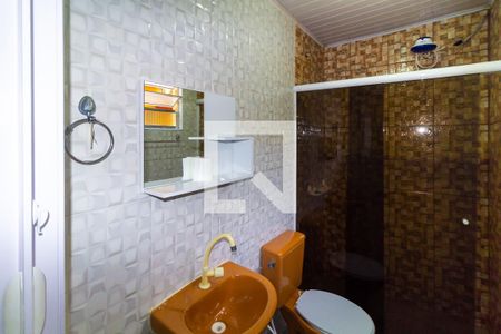 Banheiro da Suíte de casa para alugar com 1 quarto, 50m² em Vila Tolstoi, São Paulo