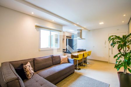 Sala de apartamento à venda com 3 quartos, 134m² em Vila Valparaíso, Santo André