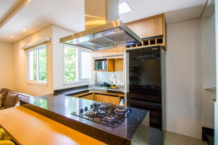 Cozinha de apartamento à venda com 3 quartos, 134m² em Vila Valparaíso, Santo André
