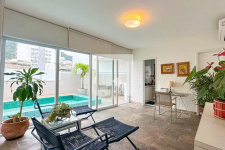 Sacada da Sala 01 de apartamento à venda com 7 quartos, 510m² em Lagoa, Rio de Janeiro