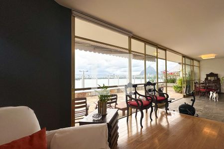 Sala 01 de apartamento à venda com 7 quartos, 510m² em Lagoa, Rio de Janeiro