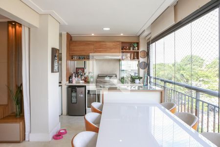 Varanda Gourmet de apartamento para alugar com 3 quartos, 92m² em Vila Anastácio, São Paulo