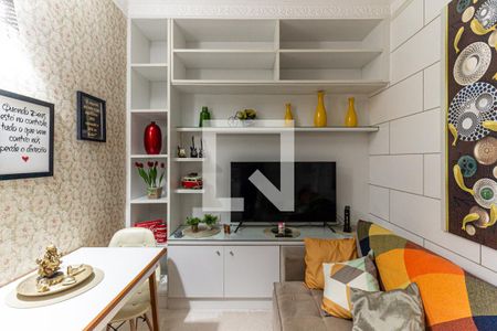 Sala de apartamento à venda com 1 quarto, 38m² em Santa Cecilia, São Paulo