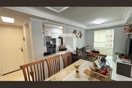 Sala - Sala de Jantar  de apartamento para alugar com 3 quartos, 63m² em Parque São Vicente, Santo André