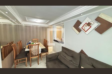 Sala - Sala de Jantar  de apartamento para alugar com 3 quartos, 63m² em Parque São Vicente, Santo André