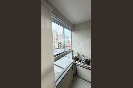 Sala - Sala de Jantar  Varanda de apartamento para alugar com 3 quartos, 63m² em Parque São Vicente, Santo André