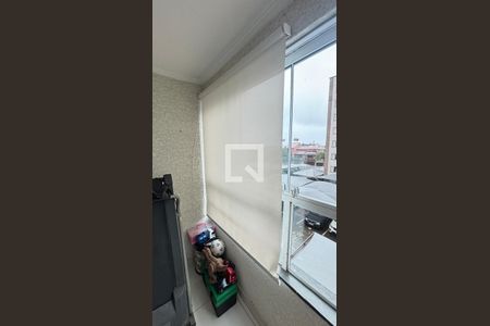 Sala - Sala de Jantar  Varanda de apartamento para alugar com 3 quartos, 63m² em Parque São Vicente, Santo André