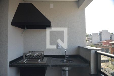 Varanda gourmet de apartamento à venda com 2 quartos, 62m² em Parque das Nações, Santo André