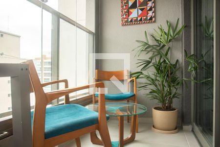 Varanda de kitnet/studio à venda com 1 quarto, 26m² em Vila Clementino, São Paulo