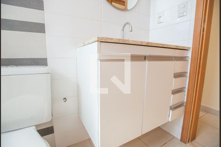 Detalhe do banheiro de apartamento para alugar com 1 quarto, 46m² em Subsetor Sul - 5 (s-5), Ribeirão Preto