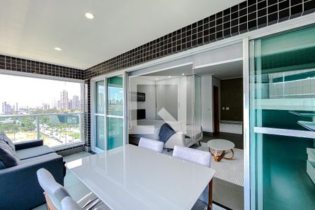 Varanda do Studio de kitnet/studio para alugar com 1 quarto, 55m² em Vila Regente Feijó, São Paulo