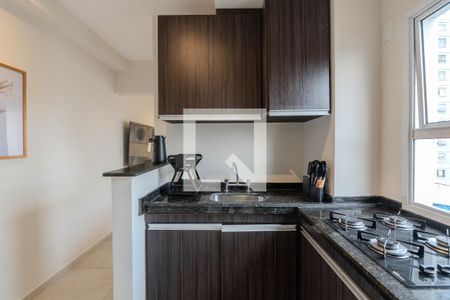 Cozinha de apartamento à venda com 1 quarto, 45m² em Bela Vista, São Paulo
