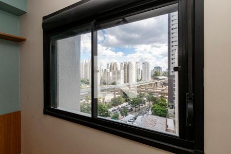 Vista do Quarto de apartamento para alugar com 1 quarto, 27m² em Campo Belo, São Paulo
