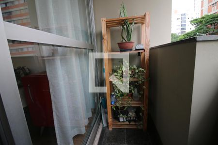 Varanda da Sala de apartamento para alugar com 1 quarto, 36m² em Moema, São Paulo