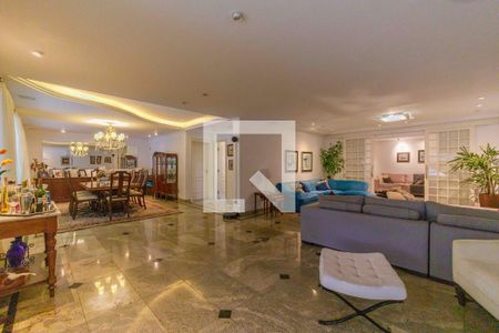 Sala de casa de condomínio para alugar com 4 quartos, 600m² em Barra da Tijuca, Rio de Janeiro