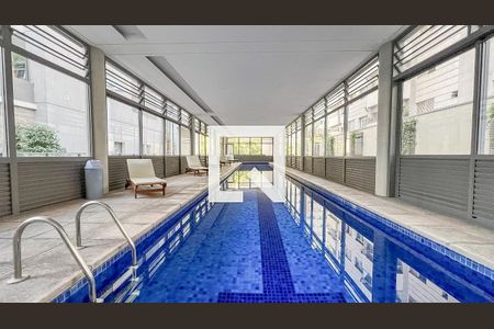 Área comum - Piscina de apartamento para alugar com 1 quarto, 67m² em Pinheiros, São Paulo
