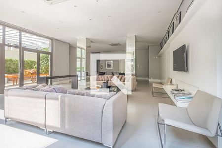 Área comum - Salão de festas de apartamento para alugar com 1 quarto, 67m² em Pinheiros, São Paulo