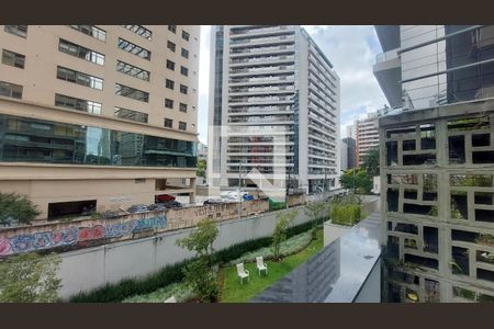 Vista da Sacada de kitnet/studio à venda com 1 quarto, 43m² em Vila Olímpia, São Paulo