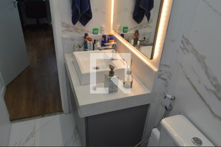 Banheiro da Suíte de apartamento à venda com 1 quarto, 42m² em Jacarepaguá, Rio de Janeiro