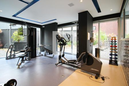 Área comum - Academia de apartamento para alugar com 1 quarto, 65m² em Vila Olímpia, São Paulo