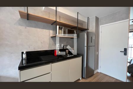 Cozinha de kitnet/studio para alugar com 1 quarto, 28m² em Pinheiros, São Paulo