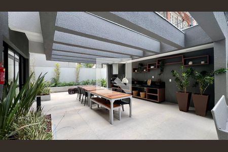 Churrasqueira de kitnet/studio para alugar com 1 quarto, 28m² em Pinheiros, São Paulo