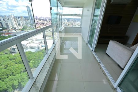 Sacada da Sala  de apartamento para alugar com 1 quarto, 46m² em Setor Bueno, Goiânia