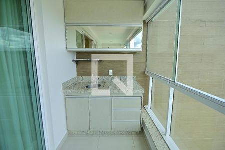 Sacada da Sala  de apartamento para alugar com 1 quarto, 46m² em Setor Bueno, Goiânia