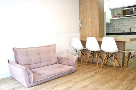 Sala de estar de apartamento à venda com 1 quarto, 38m² em Vila Castelo, São Paulo