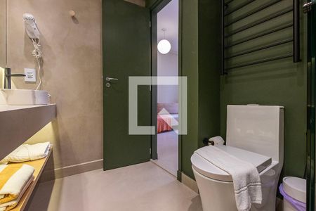 Banheiro de kitnet/studio à venda com 1 quarto, 32m² em Jardim Paulista, São Paulo