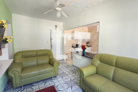 Sala de apartamento para alugar com 1 quarto, 52m² em Aviação, Praia Grande