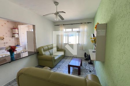Sala de apartamento para alugar com 1 quarto, 52m² em Aviação, Praia Grande