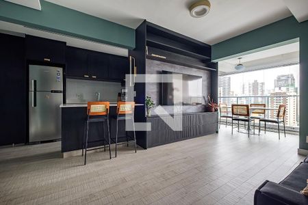 Sala/Cozinha de apartamento para alugar com 1 quarto, 66m² em Paraíso, São Paulo