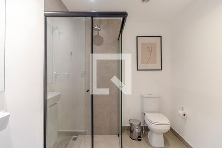 Banheiro de kitnet/studio à venda com 1 quarto, 21m² em Jardim Paulista, São Paulo