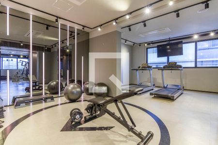 Área comum - Academia de kitnet/studio à venda com 1 quarto, 21m² em Jardim Paulista, São Paulo