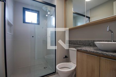 Banheiro de apartamento para alugar com 1 quarto, 31m² em Santo Amaro, São Paulo