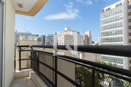 Varanda de kitnet/studio para alugar com 1 quarto, 28m² em Consolação, São Paulo