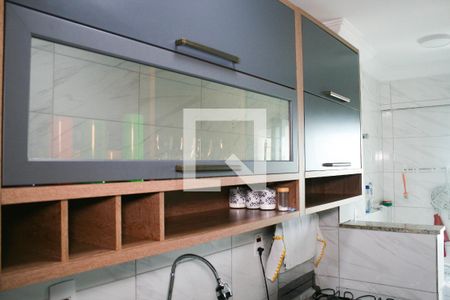 Cozinha - Armários de apartamento para alugar com 2 quartos, 48m² em Nova Mirim, Praia Grande