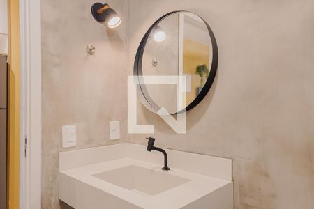 Banheiro de kitnet/studio para alugar com 1 quarto, 27m² em Jardim Paulista, São Paulo