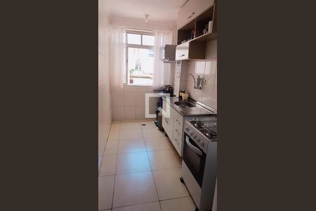 Cozinha de kitnet/studio para alugar com 1 quarto, 35m² em Canto do Forte, Praia Grande