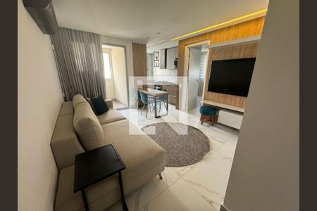 Sala de apartamento à venda com 1 quarto, 40m² em Barro Preto, Belo Horizonte