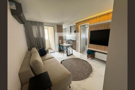 Sala de apartamento à venda com 1 quarto, 40m² em Barro Preto, Belo Horizonte